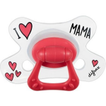 Difrax Fopspeen 6-12 maanden Natural I Love Mama