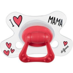 Difrax Fopspeen 12-18 maanden Natural I Love Mama