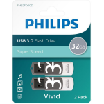 Philips FM32FD00D - USB 3.0 32GB - Vivid 2 stuks - Grijs