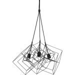 Trendhopper Hanglamp KUBINKA - mat - 3-lichtpunten - Zwart