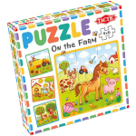 Tactic legpuzzel On the Farm junior karton 4-delig