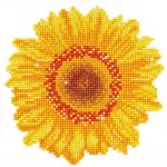 Diamond Dotz Happy Day Sunflower : 20x20 cm - Geel