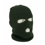 Driegaats muts / skimuts one size - outdoor / bivak / wintersport - warme eengaats balaclava - Groen