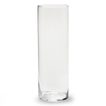 Bellatio Decorations Transparante cilinder vaas/vazen van glas 10 x 30 cm - Woonaccessoires/woondecoraties - Glazen bloemenvaas - Boeketvaas
