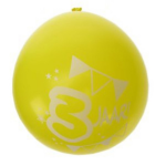 8x stuks party ballonnen 3 jaar thema - verjaardag feestartikelen en versieringen