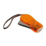 Knijpkat zaklamp 10,5 cm - Zaklampje sleutelhanger - Oranje