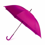 Automatische paraplu 107 cm doorsnede fuchsia - Grote paraplus met krul handvat - Roze