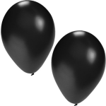 25xe ballonnen - 27 cm - ballon voor helium of lucht - Halloween ofe versiering - Zwart