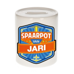 Bellatio Decorations Kinder spaarpot voor Jari - keramiek - naam spaarpotten