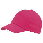 baseballcap 5-panel voor volwassenen met klittenbandsluiting - Roze