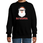 Bellatio Decorations Foute kersttrui / sweater - DJ Santa / Kerstman - stoeree kersttrui voor kinderen - kerstkleding / christmas outfit - Zwart