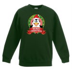 Bellatio Decorations e kersttrui met een pinguin jongens en meisjes - Kerstruien kind - Groen