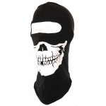 One hole motorhelm muts / skimuts skelet - / wit - one size - outdoor / bivak / wintersport / ondermuts - eengaats balaclava - Zwart