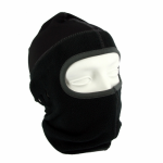 One hole motorhelm muts / skimuts - / grijs - one size - outdoor / bivak / wintersport / ondermuts - eengaats balaclava - Zwart