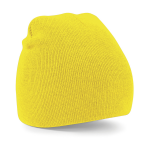 Beechfield Warme gebreide Beanie wintermuts in het voor volwassenen - Damesmutsen / herenmutsen - 100% polyacryl - Basic line - Geel