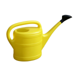 1x Gele gieter met broeskop 5 liter - Tuin/tuinier benodigdheden - Planten water geven - Gieters - Geel