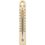 Ubbink Binnen/buiten thermometer kunststof 3 x 17 cm - Buitenthemometers - Temperatuurmeters - Beige