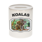 Bellatio Decorations Dieren liefhebber koala spaarpot 9 cm jongens en meisjes - keramiek - Cadeau spaarpotten koalaberen liefhebber