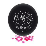 Confetti ballon gender reveal meisje party/feest 60 cm - Roze