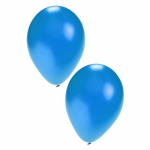 10 stuks metallice ballonnen 36 cm - Blauw