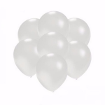 Kleine metallicte ballonnen 25 stuks - Feestartikelen en versieringen in het - Wit