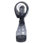 1x Stuks waterspray ventilatoren 28 cm - Zomer ventilator met waterverstuiver voor extra verkoeling - Zwart