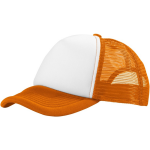 Truckers cap/pet/wit voor volwassenen - Koningsday / supporters - Oranje