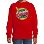 Bellatio Decorations Foute kersttrui / sweater My friend Santa is the best voor kinderen - kerstkleding / christmas outfit - Rood