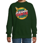 Bellatio Decorations Foute kersttrui / sweater My friend Santa is the best voor kinderen - kerstkleding / christmas outfit - Groen