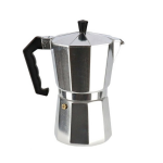 San Ignacio Zilveren percolator / espresso apparaat voor 6 kopjes - Koffiezetapparaat - Koffiezetter voor camping/caravan