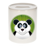 Bellatio Decorations Vrolijke panda dieren spaarpot 9 cm - panda - spaarpotten voor kinderen
