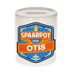 Bellatio Decorations Kinder spaarpot voor Otis - keramiek - naam spaarpotten