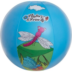 e/bloemen opblaasbare strandbal 29 cm speelgoed - Buitenspeelgoed strandballen - Opblaasballen - Waterspeelgoed - Blauw