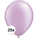 Qualatex ballonnen parel lavendel 25 stuks - Paars