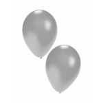 Zilveren ballonnen 10 stuks - Silver