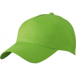 Myrtle Beach 5-panel baseball petjes /caps in de kleur lime voor volwassenen - Voordelige lichte caps - Groen