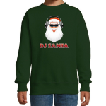 Bellatio Decorations Foute kersttrui / sweater - DJ Santa / Kerstman - stoeree kersttrui voor kinderen - kerstkleding / christmas outfit - Groen