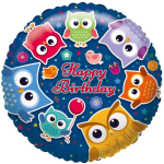 Folie cadeau sturen helium gevulde ballon Happy Birthday 46 cm - Folieballon verjaardag versturen/verzenden