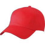 Myrtle Beach 5-panel baseball petjes /caps in de kleur voor volwassenen - Voordelige rode caps - Rood