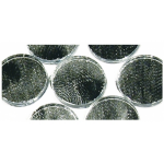 Rayher Hobby 60x stuks zilveren zelfklevende mozaiek steentjes rond 1.5 cm - Hobby artikelen - Silver