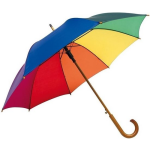 Regenboog paraplu met metalen steel 103 cm