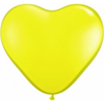 Hartjes ballonnen 15 cm 100 stuks - Geel