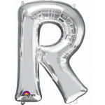Anagram Letter R ballon zilver 86 cm - Silver