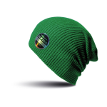 Result Warme gebreide Beanie wintermuts in het voor volwassenen - Damesmutsen / herenmutsen - 100% polyacryl - Groen