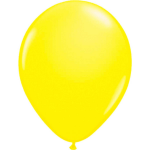 Neon gele latex ballon 25 cm - Geel