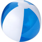 Bullet 1x Opblaasbare strandballen/wit 30 cm - Buitenspeelgoed waterspeelgoed opblaasbaar - Blauw