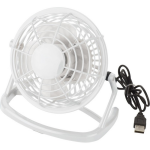 Mini ventilator - USB aansluiting - tafelventilator - Wit