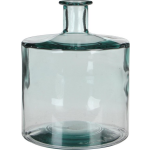 Mica Decorations Fles vaas Guan 21 x 26 cm transparant gerecycled glas - Home Deco vazen - Woonaccessoires