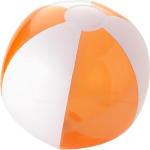 Bullet Opblaasbare strandballen/wit 30 cm - Buitenspeelgoed waterspeelgoed opblaasbaar - Oranje