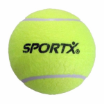 2x Grote tennisbal 13 cm-Sport tennisbal SportX 13 cm buitenspeelgoed - Geel